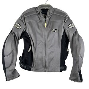 Joe Rocket Ballistic Series Jacket Mens Large Gray Black Mesh Motorcycle Riding